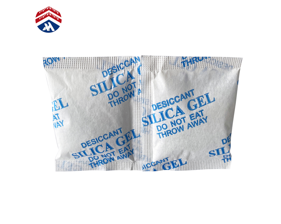 Cotton paper blue word English italics silica gel desiccant packet