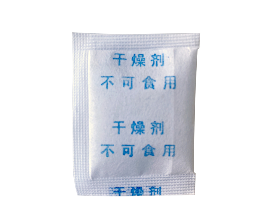 Non-woven Fabric Mineral desiccant Blue Letter Chinese Languages                             