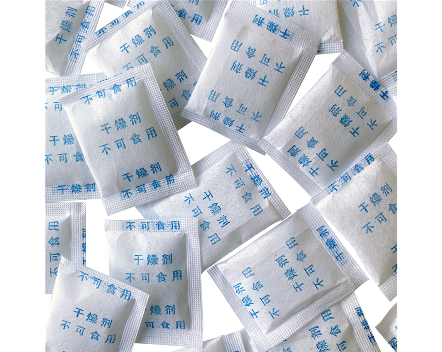 Non-woven Fabric Mineral desiccant Blue Letter Chinese Languages                             