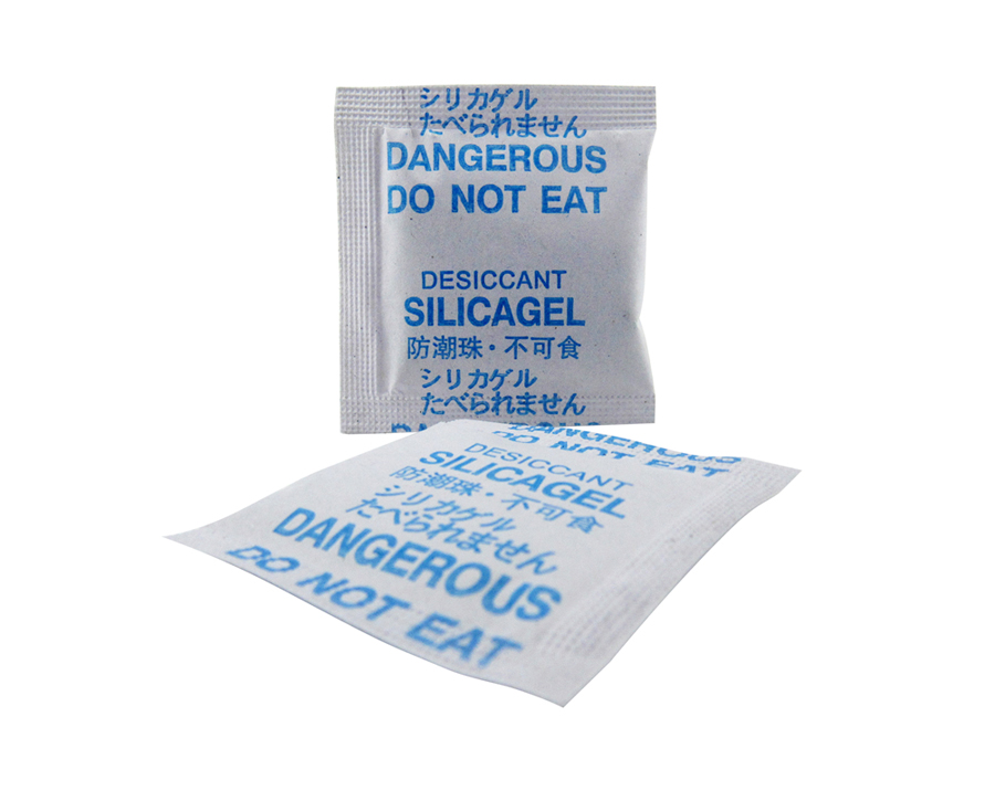Moisture-proof desiccant for composite paper Chinese, Japanese and English blue characters montmorillonite